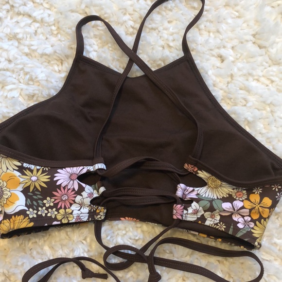 NWT Retro Floral Cheeky Bottom Ardene Bikini - Picture 8 of 9